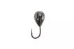 Мормишка вольфрамова Fishing ROI Крапля з отвором 2.5мм 0.19г, колір: black nickle