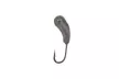 Мормишка вольфрамова Fishing ROI Уралка з отвором 3мм 0.84г, колір: black nickle