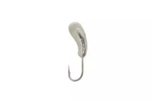 Мормишка вольфрамова Fishing ROI Уралка з отвором 3мм 0.84г, колір: silver