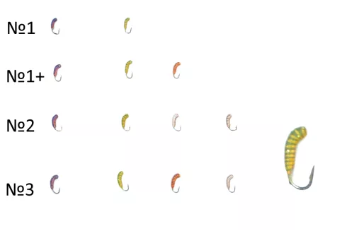 Мормишка "Славіка" (Сумська) кручена фарбована №1 0.12г, колір: green