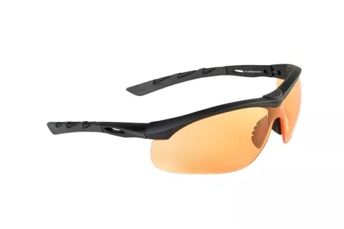 Окуляри балістичні Swiss Eye Lancer, колір - чорний, лінзи оранжеві
