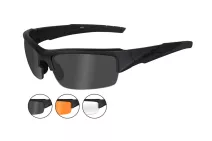 Тактичні окуляри Wiley X Valor 2.5 Matte Black/ Grey + Clear + Light Rust (CHVAL06)