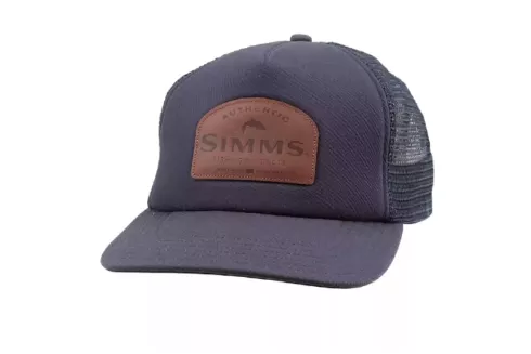 Кепка Simms Leather Patch Trucker Admiral Blue