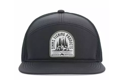 Кепка Simms 7-Panel Tech Trucker Black