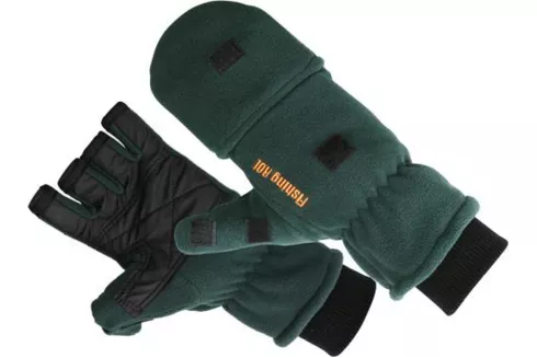 Рукавиці флісові Fishing ROI Fleece glover Dark Green XL