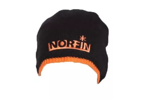 Шапка вязаная Norfin Viking (подкл.флис, ц:черный) р.XL