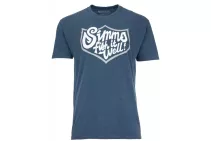 Футболка Simms Fish It Well Badge T-Shirt Sailor Blue Heather XL