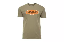 Футболка Simms Logo Frame T-Shirt Military Heather L