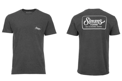 Футболка Simms Two Tone Pocket Tee Charcoal Heather L