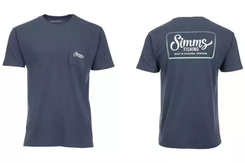 Футболка Simms Two Tone Pocket Tee Navy Heather L