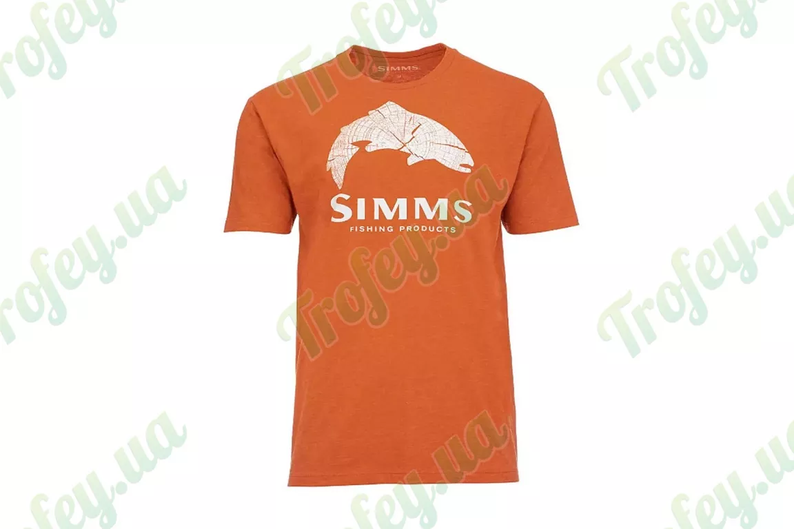 Simms Logo T-Shirt Adobe Heather XXL