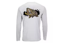 Блуза Simms Solar Tech Tee Brown Trout Sterling M