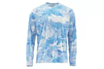 Блуза Simms SolarFlex Crewneck Prints Cloud Camo Blue XL