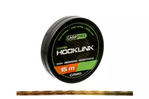 Поводковый материал Carp Pro Soft Coated Hooklink Camo 15м 15lb