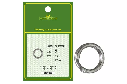 Заводні кільця Golden Catch Split Ring 1030BN №5 (12шт/уп)