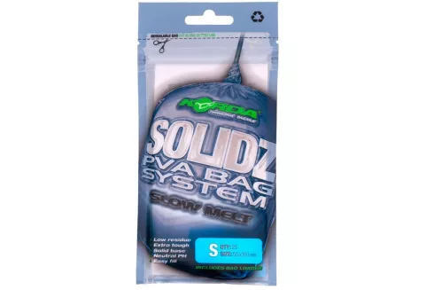 ПВА-пакеты Korda Solidz Slow Melt PVA Bags S 55х100мм (25шт/уп)