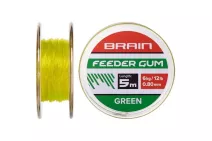 Амортизирующая резина Brain Feeder Gum 5м 0.8мм 12lb/6кг ц:зеленый