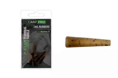 Конус для кліпси Carp Pro Tail Rubbers Camo (5 шт/уп)