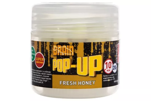 Бойлы Brain Pop-Up F1 Fresh Honey (мёд с мятой) 10мм/ 20г