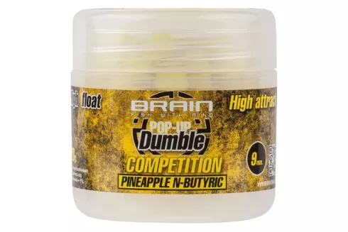 Бойлы Brain Dumble Pop-Up Competition Pineapple N-butiric (ананас и масленная кислота) 9мм/ 20г