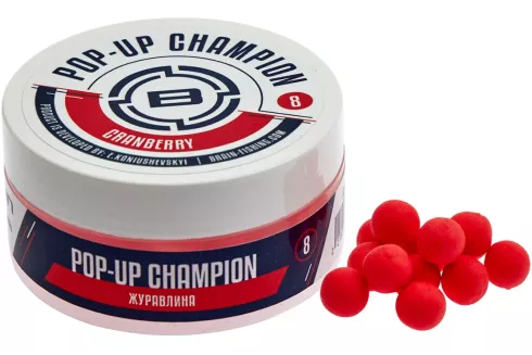 Бойли Brain Champion Pop-Up 8мм/34г Сranberry