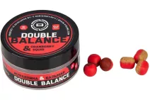 Бойлы Brain Double Balance Cranberry & Squid (клюква + кальмар) 12+10х14мм