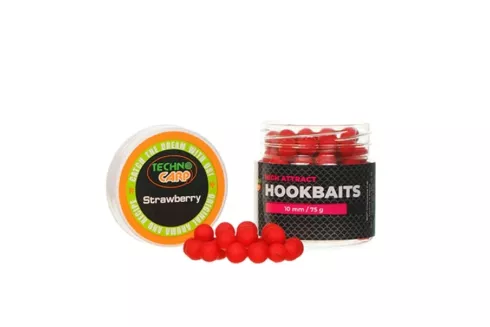 Бойлы Технокарп насадочные HookBaits ⌀10мм 75грамм Strawberry