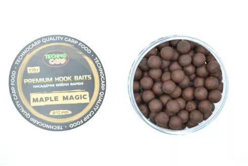 Бойли насадочні Технокарп Premium Hook Baits ⌀12мм 110г Maple Magic