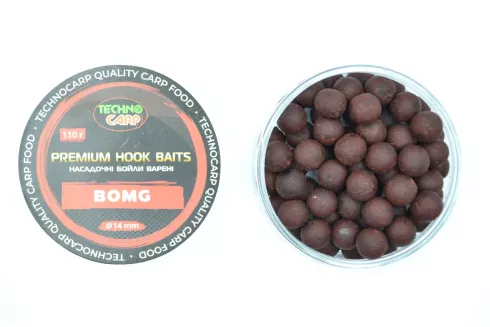 Бойлы насадочные Технокарп Premium Hook Baits ⌀14мм 110г BOMG