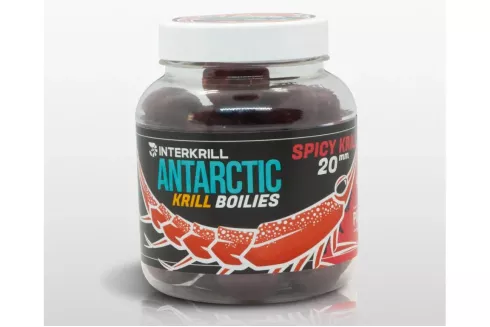 Бойли варені насадочні Interkrill 20мм 250г Spicy Krill