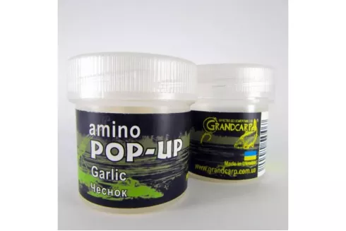 Бойлы Grandcarp Soluble Amino POP-UP ⌀10мм/ 15шт Garlic