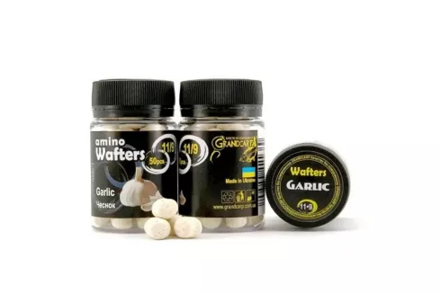 Бойлы Grandcarp Amino Wafters ⌀11х9мм/ 50шт Garlic