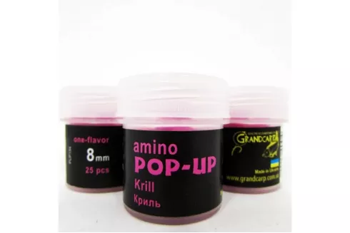 Бойлы Grandcarp Amino POP-UP ⌀8мм/ 25шт Krill