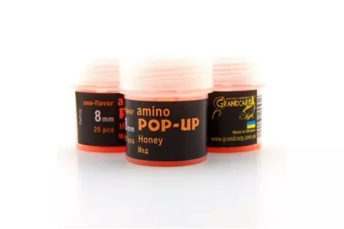 Бойлы Grandcarp Amino POP-UP ⌀8мм/ 25шт Honey