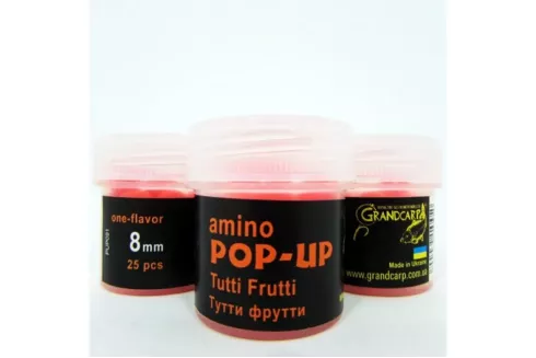 Бойлы Grandcarp Amino POP-UP ⌀8мм/ 25шт Tutti Frutti