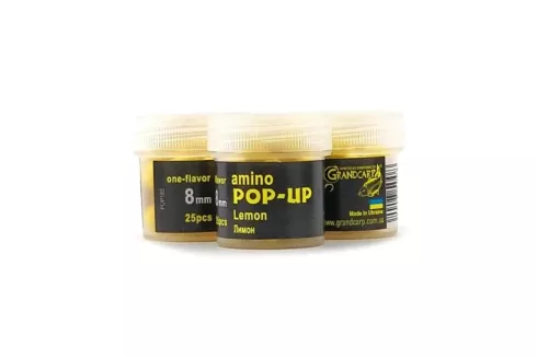 Бойлы Grandcarp Amino POP-UP ⌀8мм/ 25шт Lemon