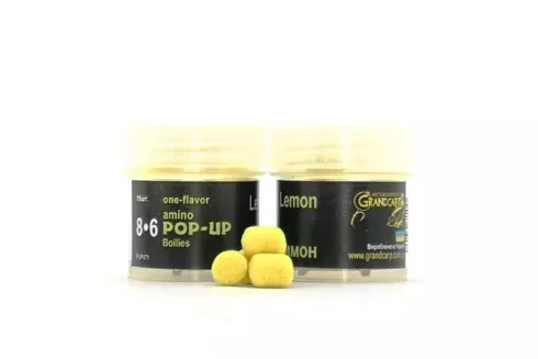 Бойлы Grandcarp Amino POP-UPs ⌀8х6мм 15шт Lemon
