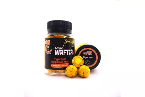 Бойлы насадочные Тандем Amino Wafters 16→8 мм/ 25шт Тигровый орех