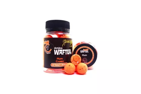 Бойлы насадочные Тандем Amino Wafters 16→8 мм/ 25шт Слива