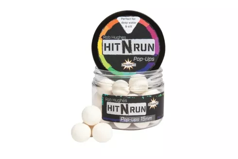 Бойли Dynamite Baits Hit N' Run Pop-Up ⌀15мм White