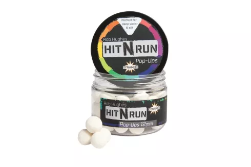 Бойли Dynamite Baits Hit N' Run Pop-Up ⌀12мм White