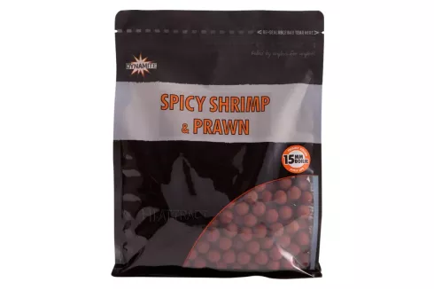 Бойли Dynamite Baits Spicy Shrimp & Prawn S/L ⌀15мм 1кг