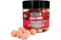 Бойлы Dynamite Baits Pink Fluro Pop-ups & Dumbells - Red-Amo ⌀15мм