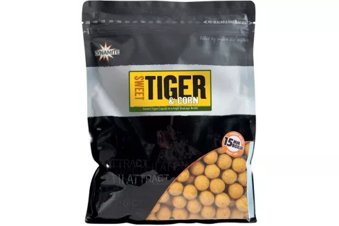 Бойлы Dynamite Baits Sweet Tiger & Corn ⌀15мм 1кг