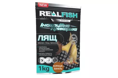 Прикормка Real Fish Лещ (корица-ваниль) 1кг