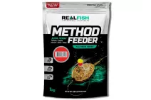 Прикормка Real Fish Метод Фідер Squid Cranberry (Кальмар-журавлина) 0.8кг