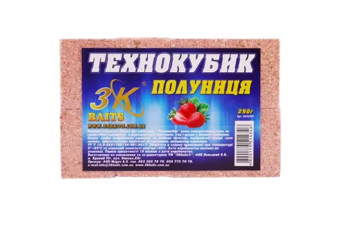 Технокубик 3K Baits 290г (полуниця)