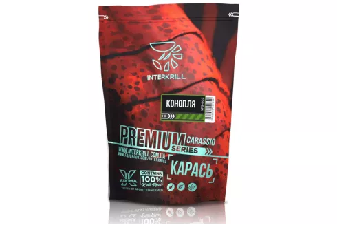 Прикормка Interkrill Premium Series "Карась-Конопля" 1кг
