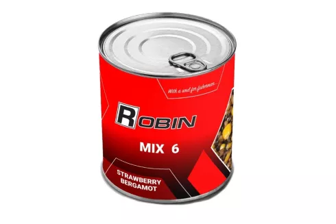 Мікс зерен Robin "MIX-6" 900мл ж/б (полуниця/бергамот)
