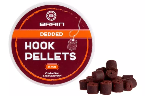 Пеллетс Brain Hook Pellets ⌀8мм 70г Pepper (перец)